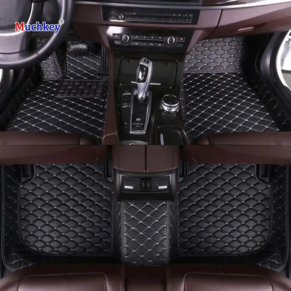 

Muchkey Non Slip All Weather Protection for Hyundai Sonata 2006 2007 2008 2009 Luxury Leather Car Floor Mats