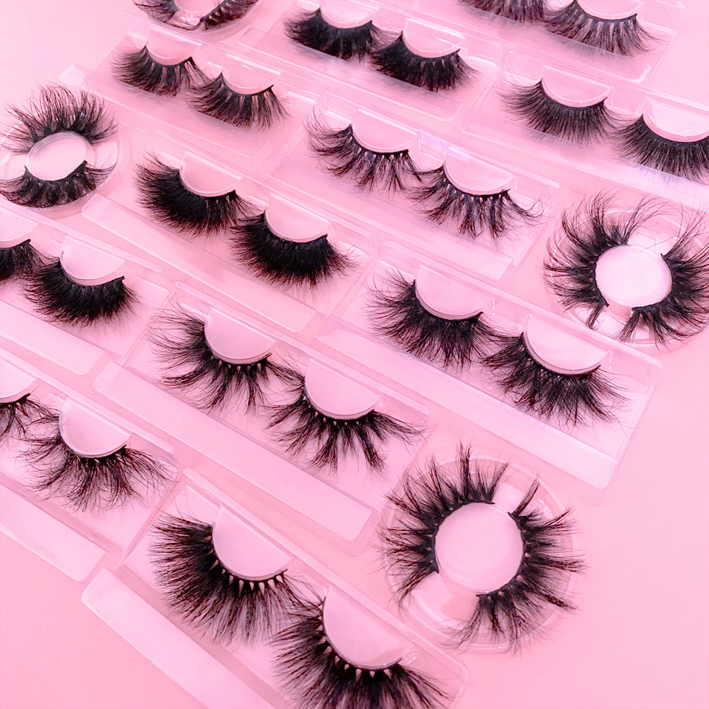 

100%Real mink eyelashes different fluffy mink lashes 3d mink eyelashes 20 mm 25 mm vendor, Black color