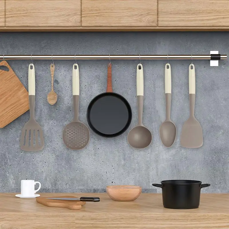 

High Quality Silicone Kitchen Utensils Sets/Silicone Kitchenware/Cooking Tools With Stainless Steel Handle