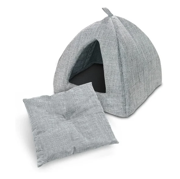 

Wholesale Pet Tent Bed Soft House Bed For Cat and Small Dog, Grey