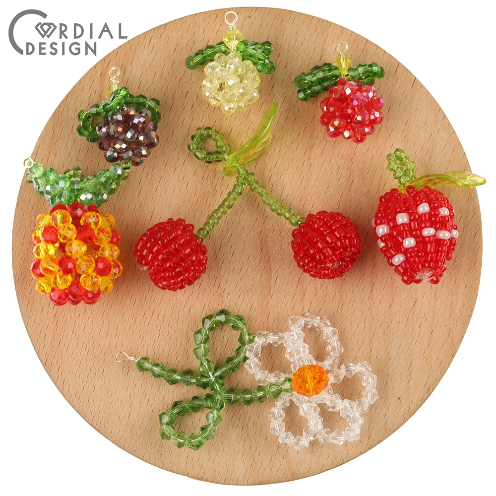 

Jewelry Accessories Cordial Design 40Pcs Crystal Beads Charms Jewelry Accessories Hand Made DIY Decoration Jewelry Findings &