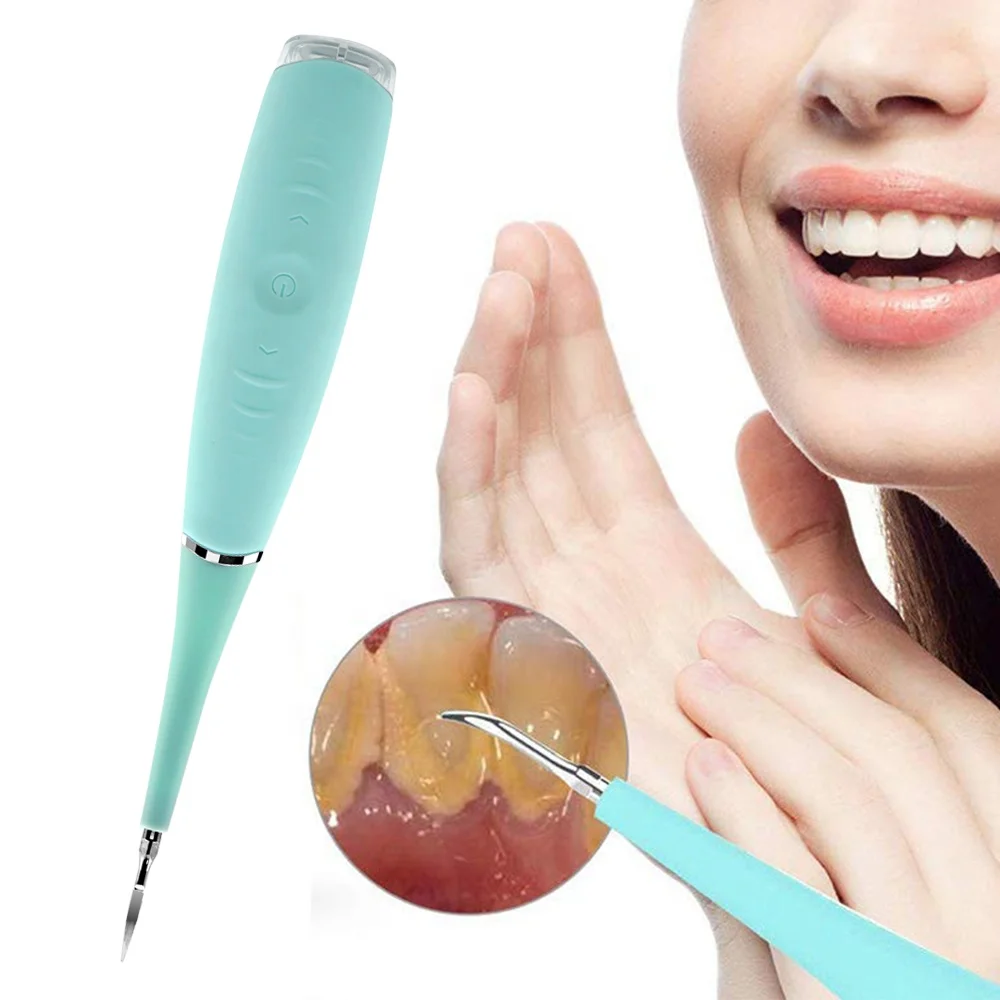Ultrasonic Dental Calculus Remover Tooth Cleaner with USB Rechargeable