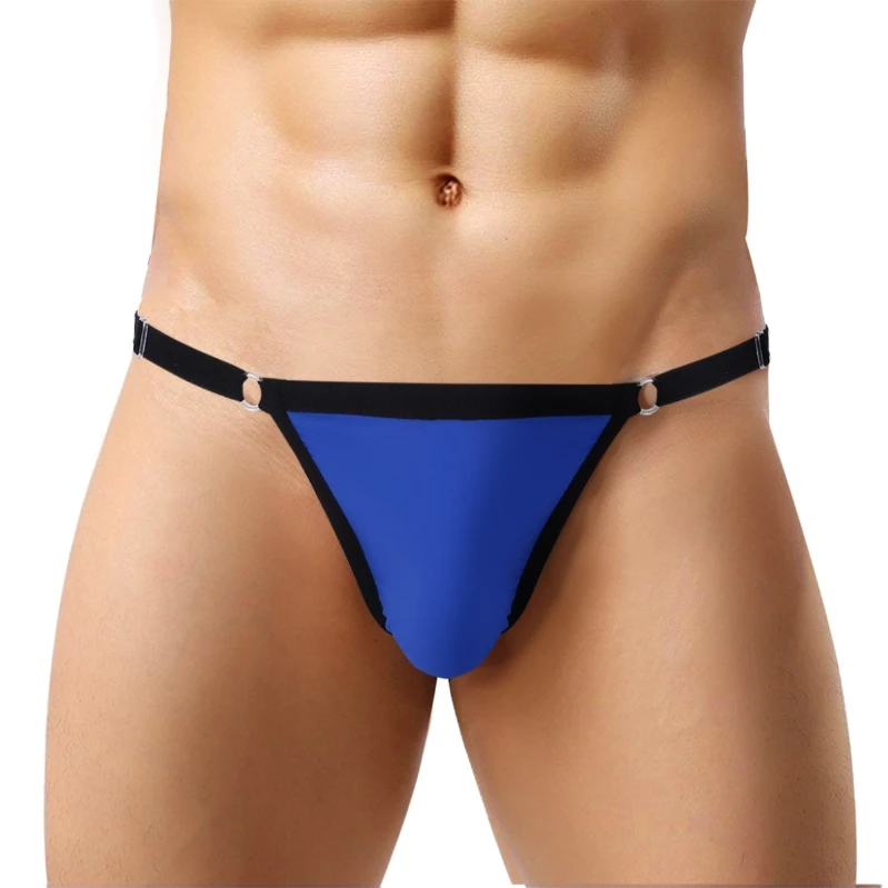 

iEFiEL Mens Solid Color Low Rise Underwear Bikini Briefs Tanga Panties Bulge Pouch Jockstraps Clubwear