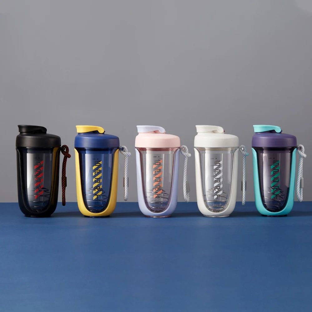 

New Design OEM Private Label Custom Branded Logo Printed Free Sample Of Joy Sports Gym Round Protein Shaker Bottle Cups No MOQ, Customized color
