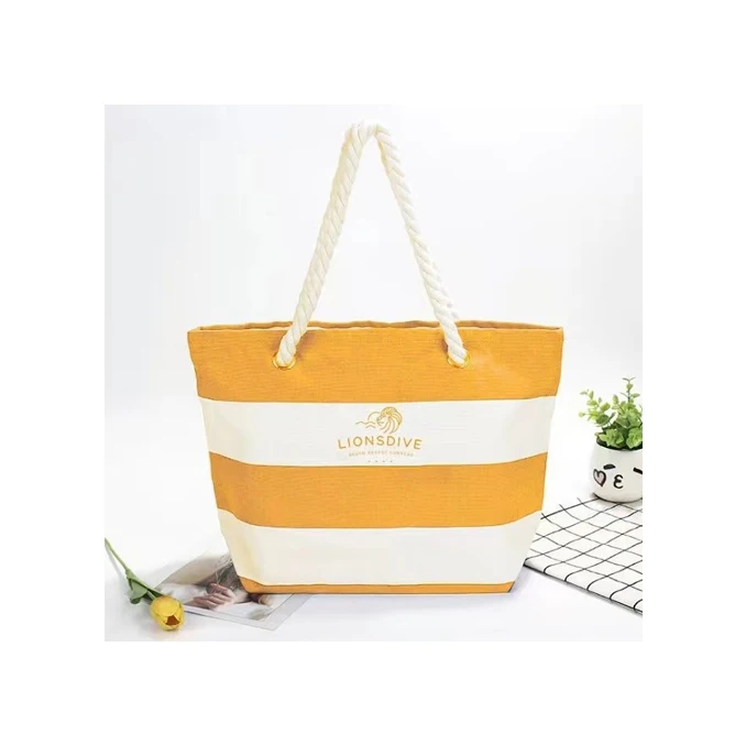

Factory direct sale beach bag customized tote bag beach canvas bag