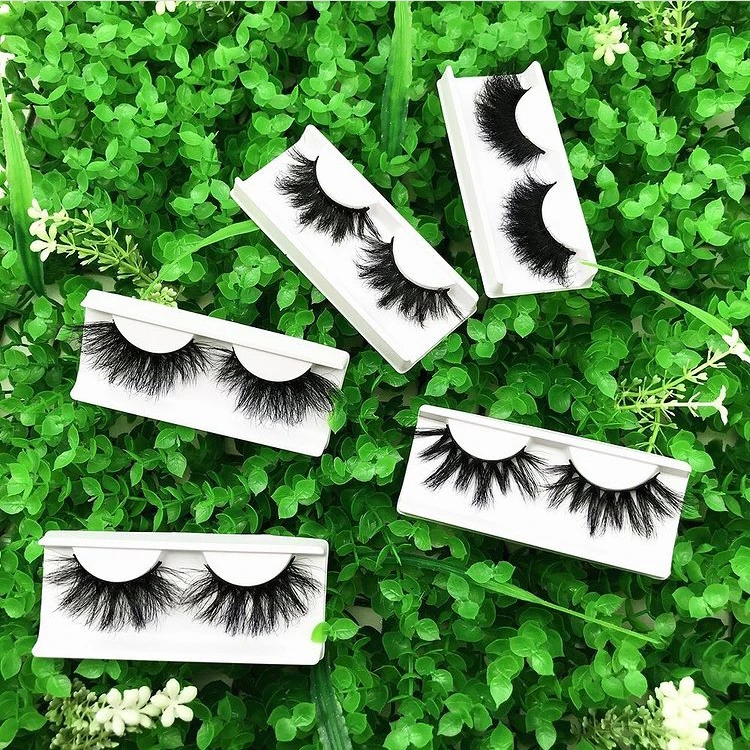 

2022 Cross Style 25mm Lash Handmade 3d Mink Eyelashes High Quality Hot Design Fluffy Lashes custom package boxes LOGO DESIGN