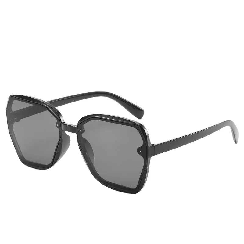 

RENNES [RTS] Oversized Lens Fashion Trend Color Gradient Frame PC irregular full frame UV sunglasses Unisex, Choose