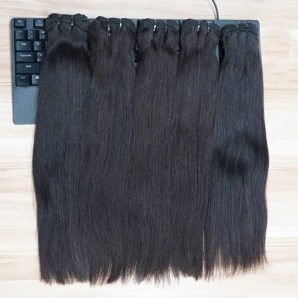 100% Unprocessed Raw Human Hair ExtensionsCuticle Aligned Human Hair Bundles10A 12A Raw Indian Hair Unprocessed Hair Weaves
