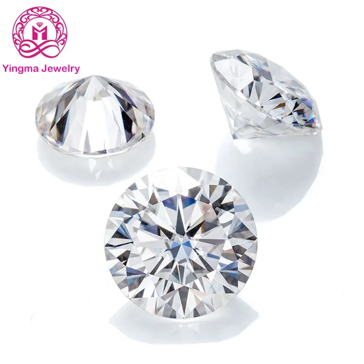 

Wholesales melee 1CT 2ct 3ct 4 carat big sizes stones moissanite gemstone DEF color white round loose diamond moissanite