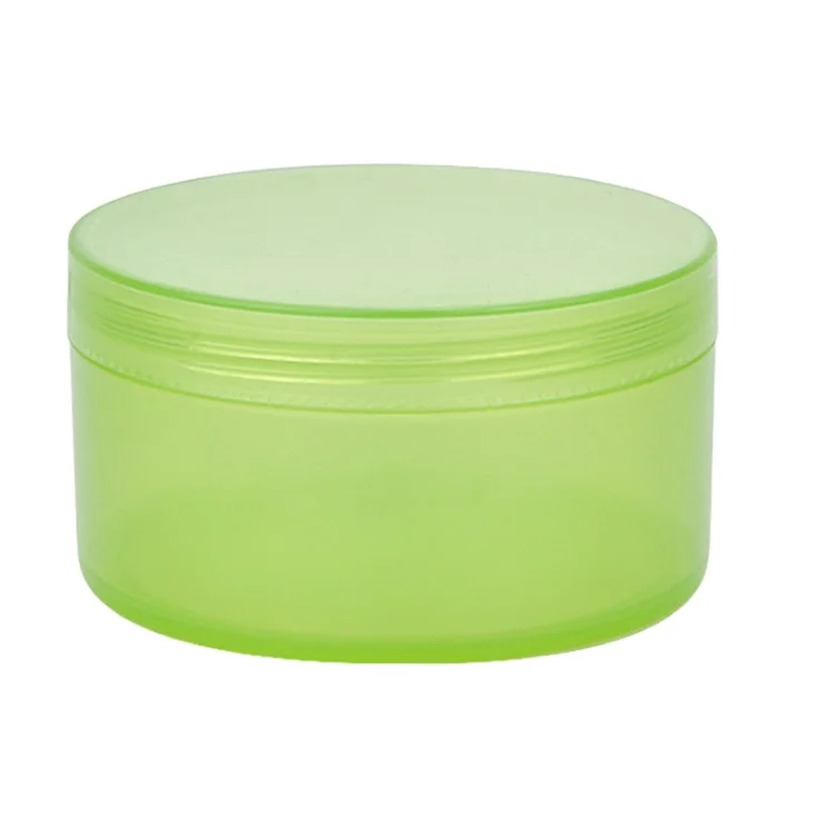 

stock! 300g Aloe vera gel plastic jar 10oz Facial green jar for cosmetic cream