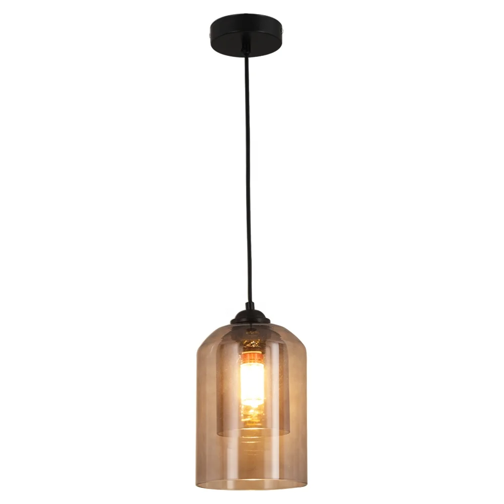 Customized Double Layer Glass Chandelier Hotel Restaurant bar Lighting Pendant Lamp