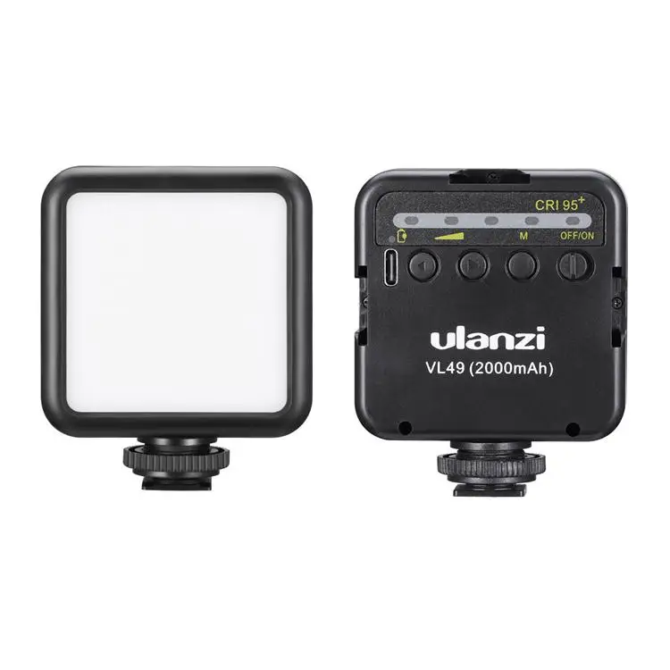 

ULANZI VL49 LED Photographic Lighting With Built-in Lithium Battery Camera Photography Phone Rabbit Cage Cold Boots Lamp