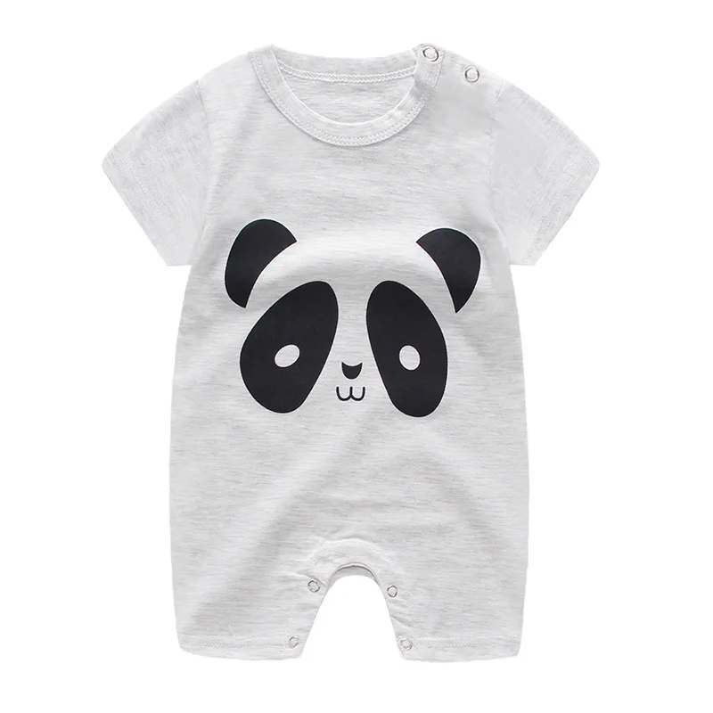 

Eco-Friendly Baby Clothes 0-24 Months Soft Baby Cotton Rompers Baby Bodysuit Rompers, As picture