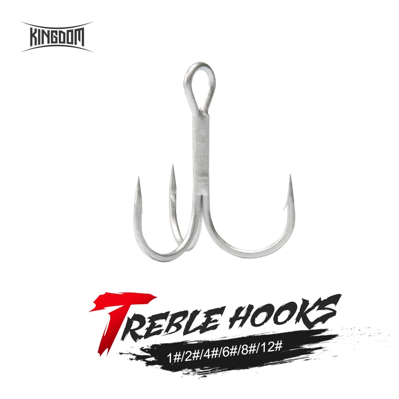 

Fishing Hook 9650 High Quality Carbon Steel Hot Selling Black 3x Fishing Hook Fresh Saltwater Treble Hooks, 2 colors