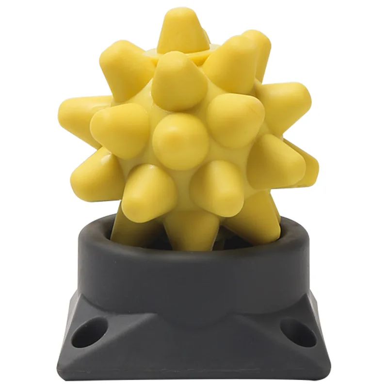

Best Selling Colorful Foot Deep Massage Ball Simulate Finger Pressing Fitness Massage Balls With Base, Yellow,red,blue,orange,green,black