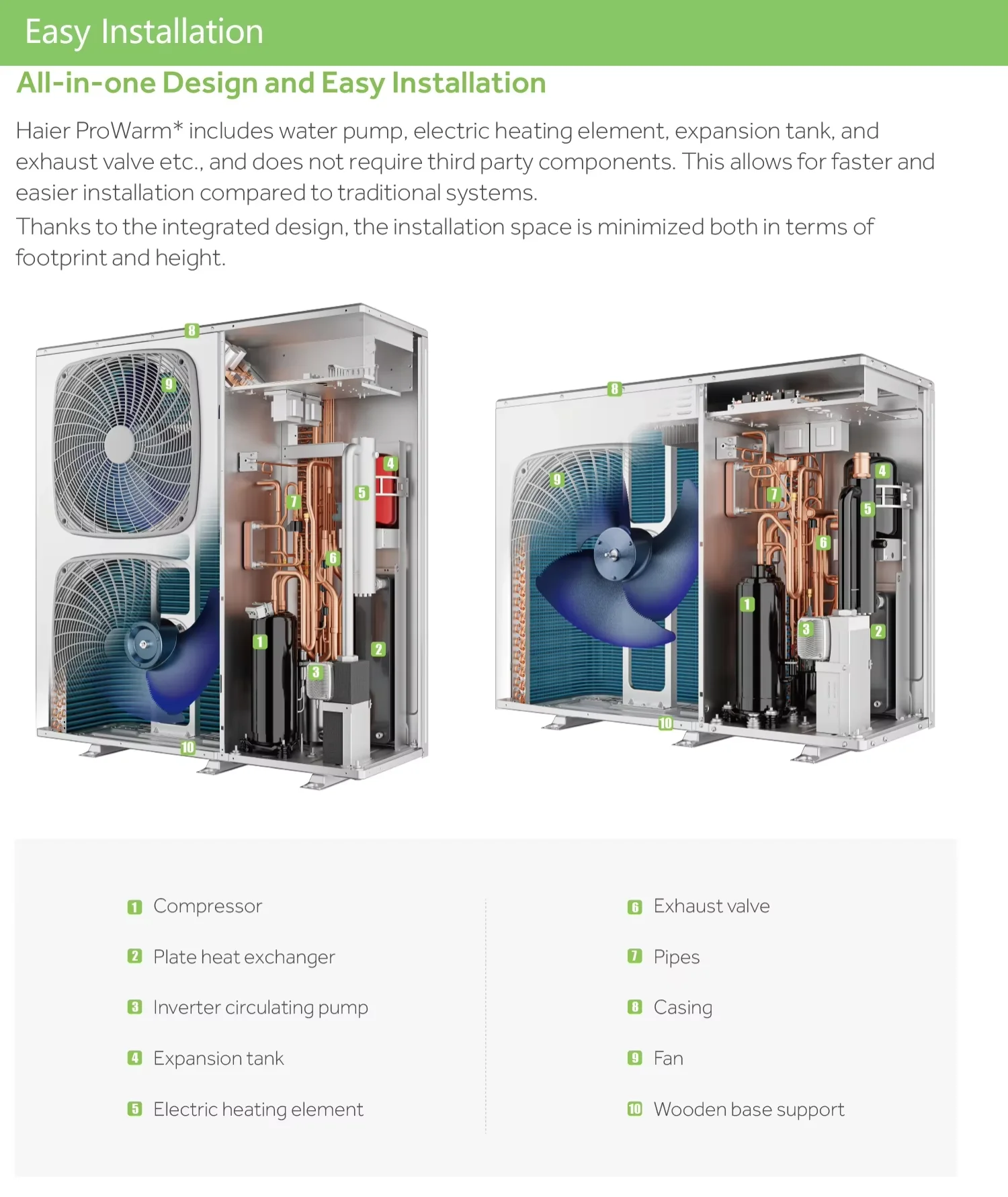 Hybrid Heat Pump, R290, Inverter, 8kW, 10kW - detail 44