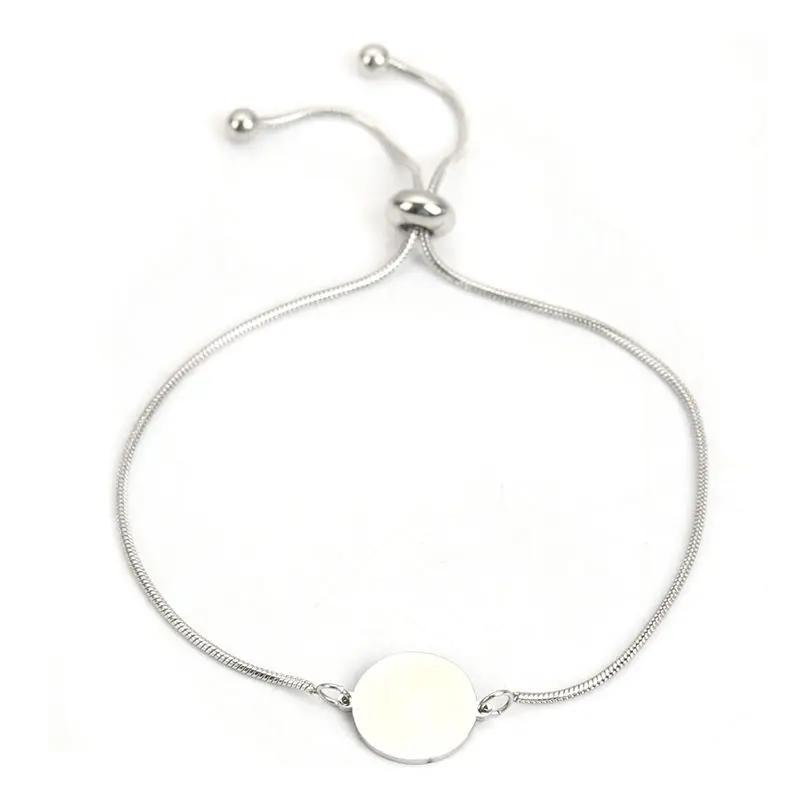 

Charm Flags Charms Random Clip Copper Disc Accessory Flat Floating Stainless Steel Bracelet Chain To Your Heart, Steel, gold, rose gold and black