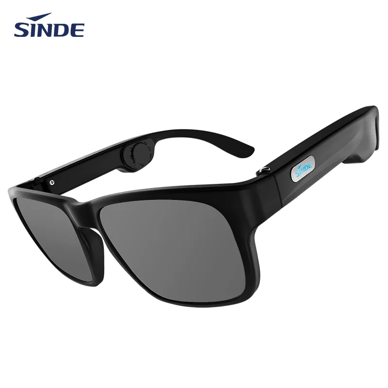 

2021 New arrive Custom Logo Smart Sunglasses Polarized Bone Conduction Glasses with BT5.0