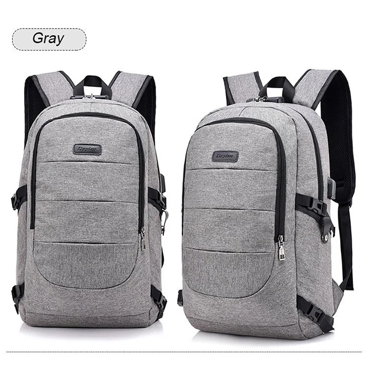 

Wholesale Anti-theft Water Resistant Travel Book School Bag Laptop Backpack with USB Port