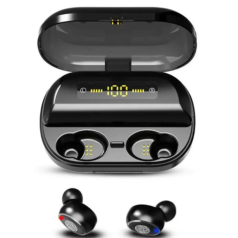 V11 TWS Bluetooth 5.0 Headphones Wireless Earphone 9D Stereo IPX7 Waterproof Earbuds cool wireless headphones