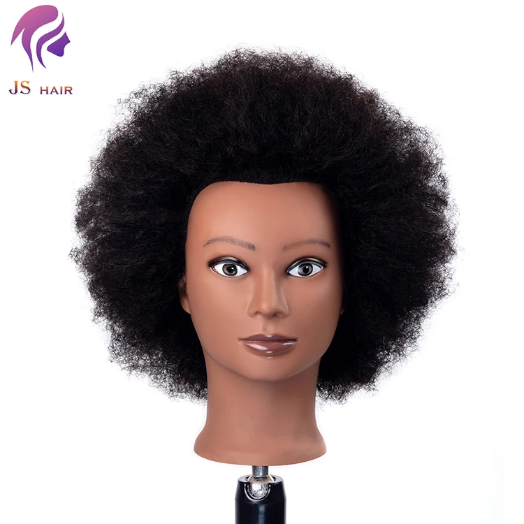 

Hairdressing Beauty Academy Manikin Head Model Mannequin Head With Afro Human Hair Maniquin Training Head