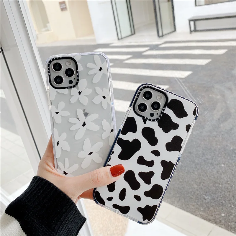 

Milk Cow Grain Cell Phone Cover Soft TPU Phone Case for iPhone 12 Pro Max