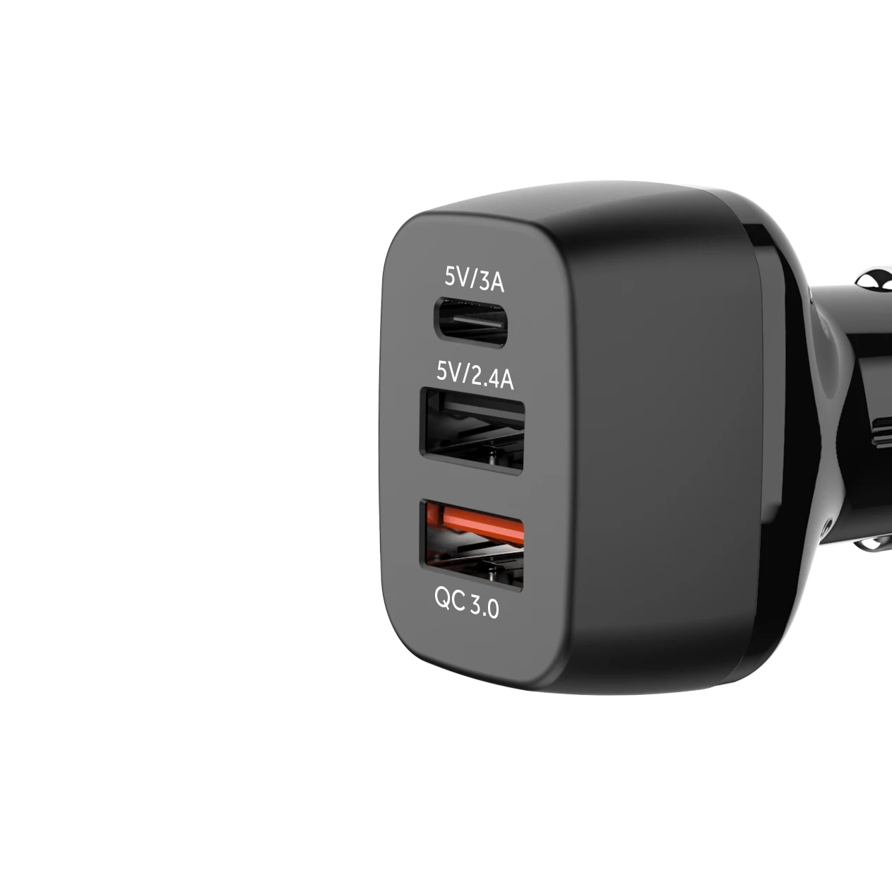 

3 in 1 charger IBD OEM Unique design private mold dual usb car charger for smartphones