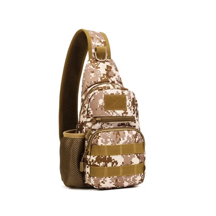 

Unisex Outdoor Crossbody Bag Tactical Single Sling Shoulder Bag with Bottle Holder, More than 9 colors for reference
