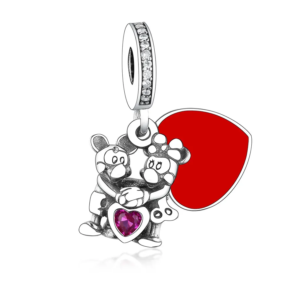 

Wholesale New 925 Sterling Silver Classic Mickey Minnie Pendant Beads Charms Fit Original Pandora Bracelet Necklace Jewelry