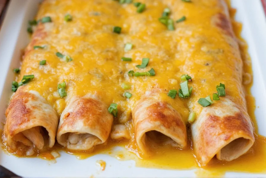 Perfect Chicken Green Chili Enchiladas Recipe