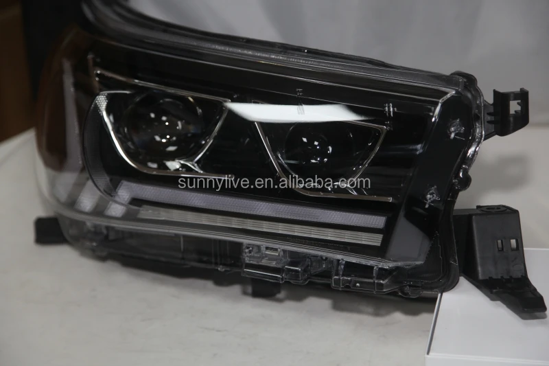 New Arrival led front light  for TOYOTA for HILUX VIGO Hilux Revo Headlights  Black Housing YZ
