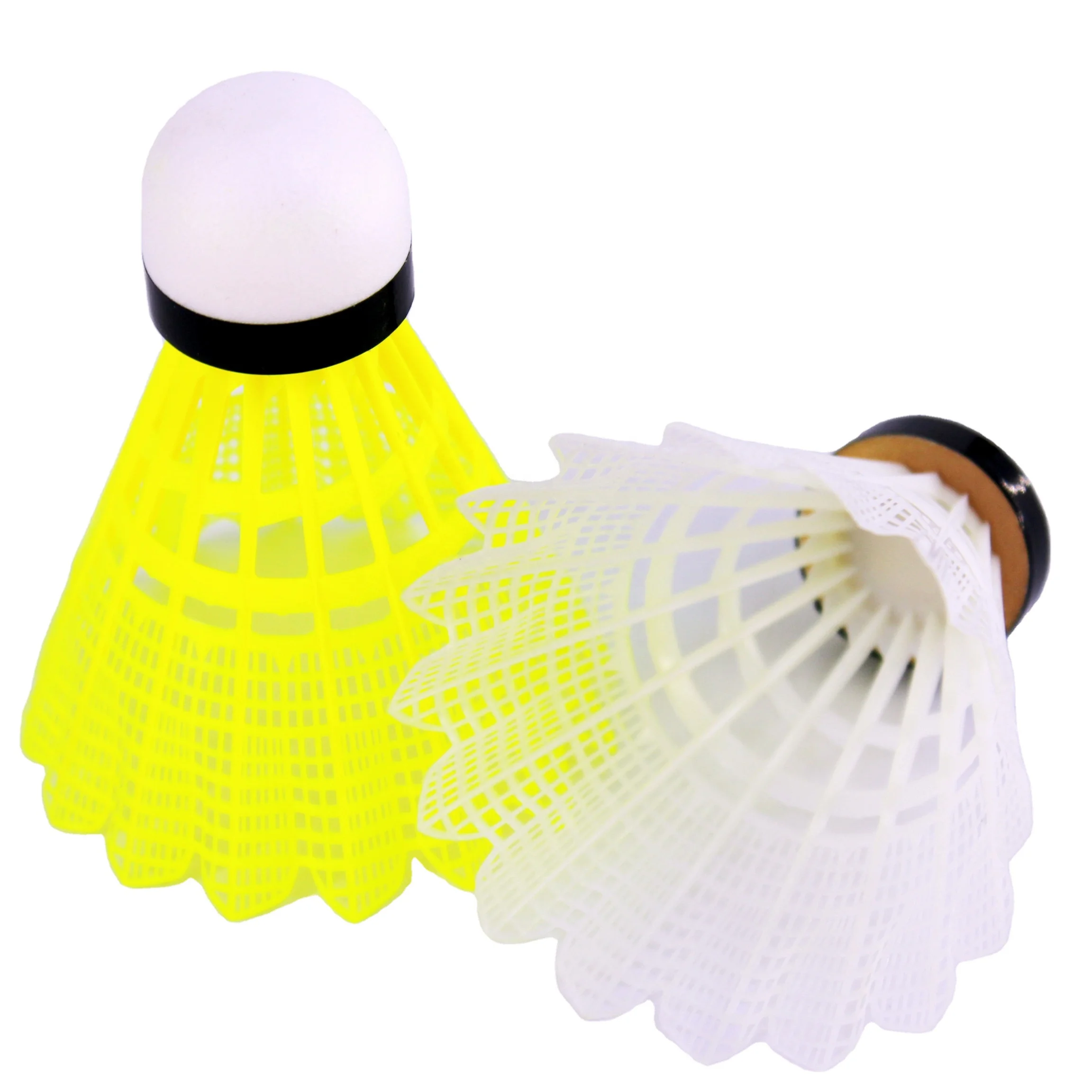 

Hot Sale Lenwave High Quality Nylon Shuttlecock Badminton Factory Wholesale Sepatu Badminton, White/yellow