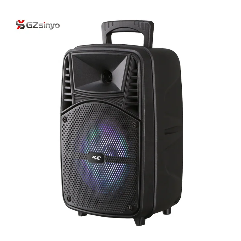 

8 inch cheap portable rechargeable BT stereo speaker with radio