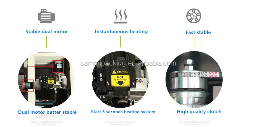  lat  double motor semi automatic PP strapping machine