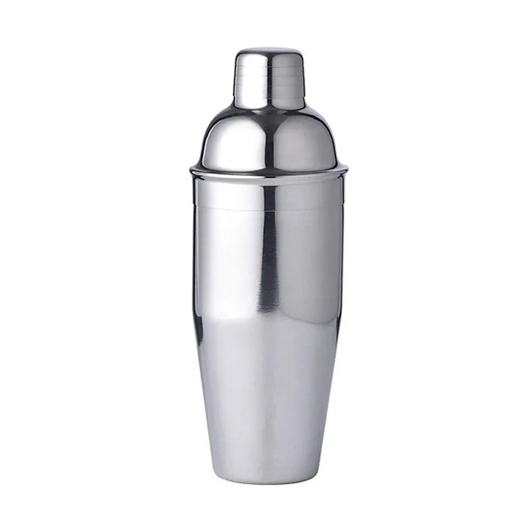 

Professional Cocktail Shaker Stainless Steel Wine Shaker with Strainer and Lid Top