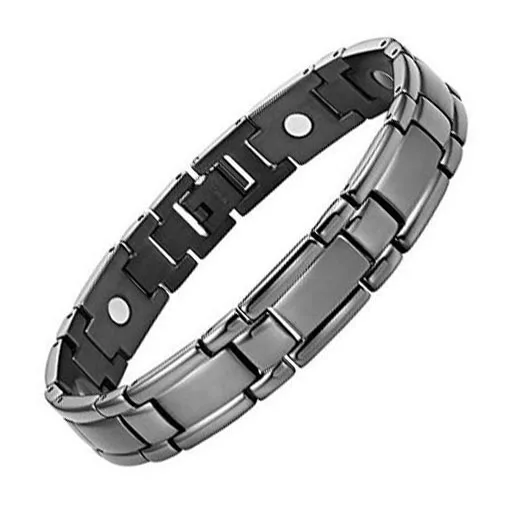 Health Black Gold Plated Titanium Magnetic Energy Bracelets - Buy ...