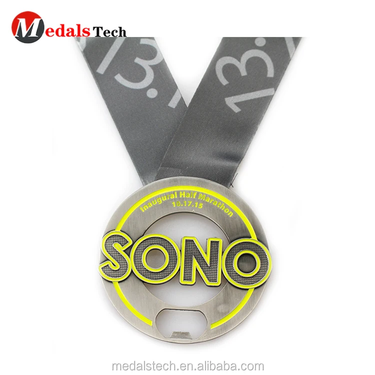 Promotional cut out design santa souvenir running  medals