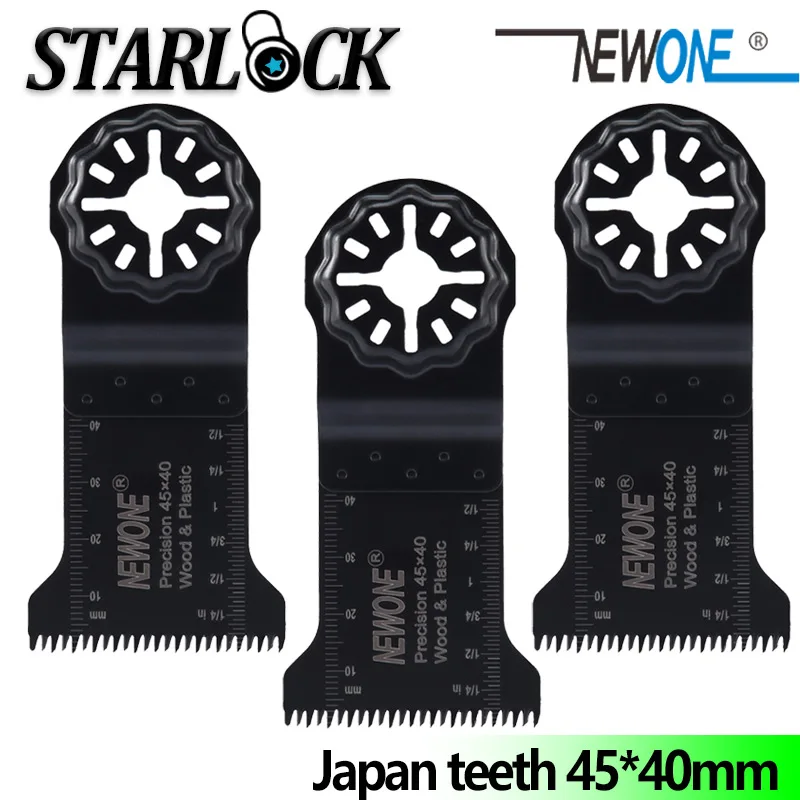 

NEWONE Starlock 45*40mm Precision Japan teeth Multi-Tool Oscillating Saw Blades for all wooden material,plasterboard plastics