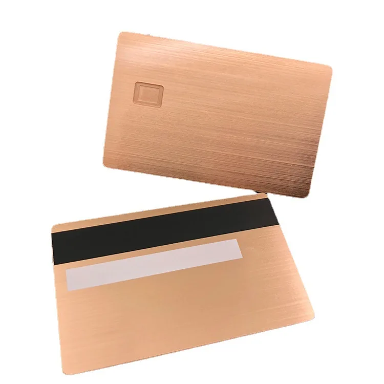 

Stainless Credit Card Size Blank Business Black Metal Steel With Chip Slot Matte Metal Card Blank