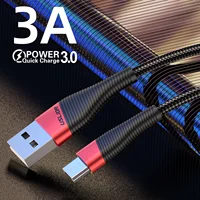

Free Shipping USLION Data Cable for Samsung QC 3.0 Fast Charing Cable for Android Mobile Phone Micro USB Charging Cable