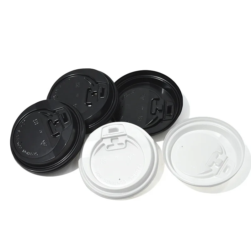 

Wholesale 80mm Plastic Coffee Cup PP PS Switch Direct Drink Lid