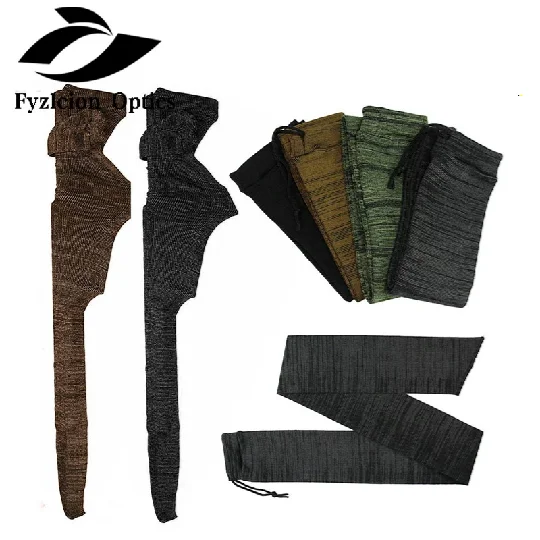 

140cm Silicone Treated Rifle Gun Sock Case Knit Gun Protection Holster For Shot Gun Hunting Accessory