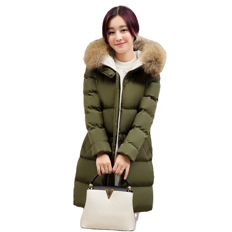 

Winter Padding Jacket Women's Jacket Fashionable Fur Collar Ladies Hoodie Coat Ladies Duck Down