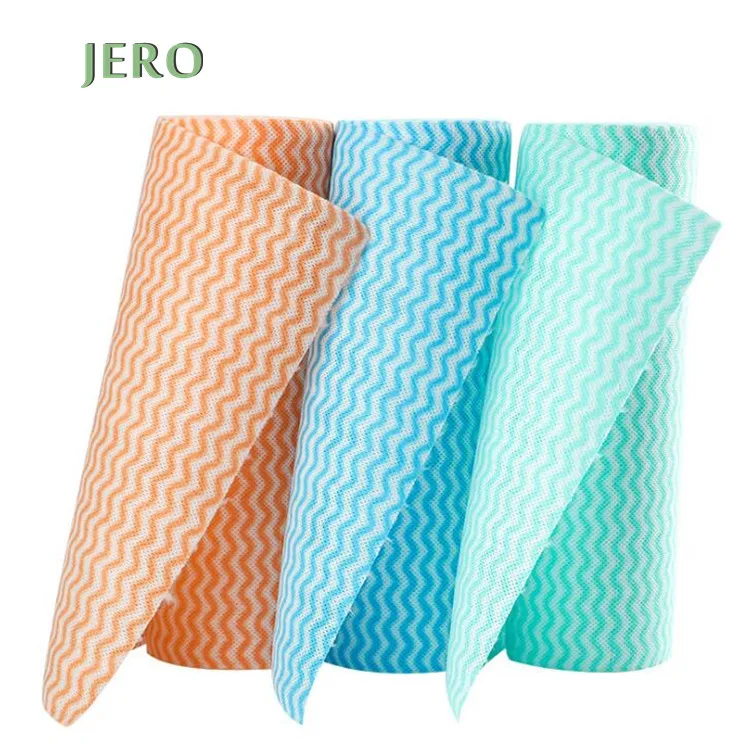 

Stock!50 PCS/roll multi-purpose lazy clean cloth disposable cleaning dish cloth disposable cleaning cloth rolls, Mult color ,send randomly