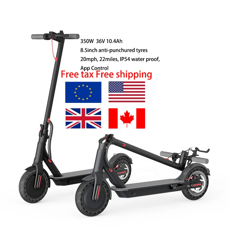 

UK EU drop shipping fast escooter 8.5inch solid tyre 350W 10.4Ah M365pro foldable e-scooter EU US Warehouse electric scooter