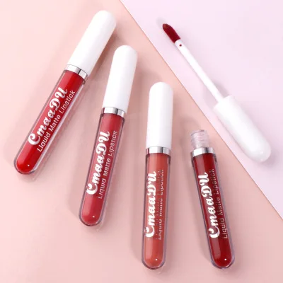 

Cmaadu 18 Colors Silky Soft Matte Lip Gloss Long Lasting Non-Stick Lip Beauty Makeup Waterproof Liquid Lipstick