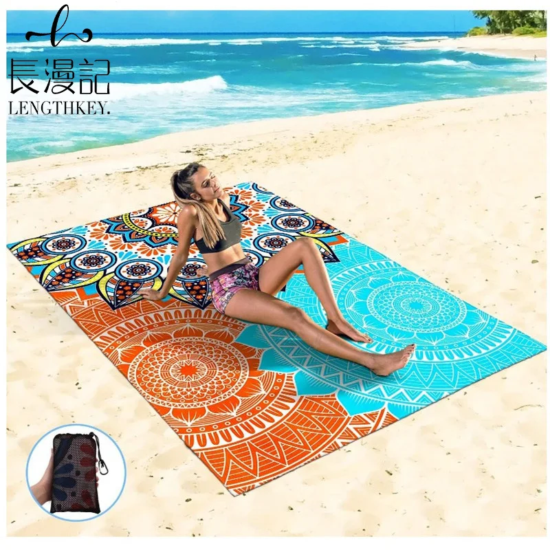 

2022 new factory customized pocket picnic mat outdoor camping beach mat waterproof polyester picnic blanket, Customized color