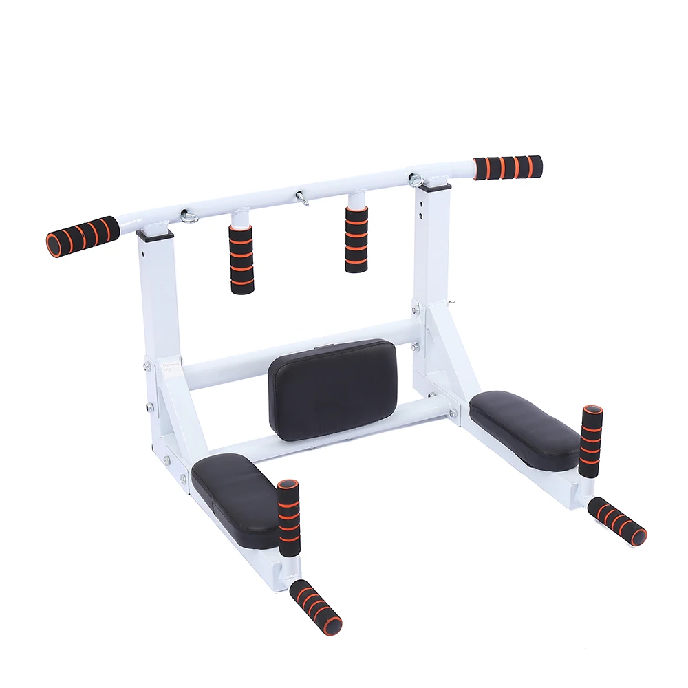 

Gym Fitness Equipment Indoor Wall Mount Pull Up Bar Multifuncional, White