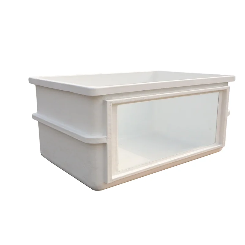 

FISH Sale high quality rectangle fiberglass home marine water fish farming large warehouse glass acrylic fiberglass fish tank, Customized color