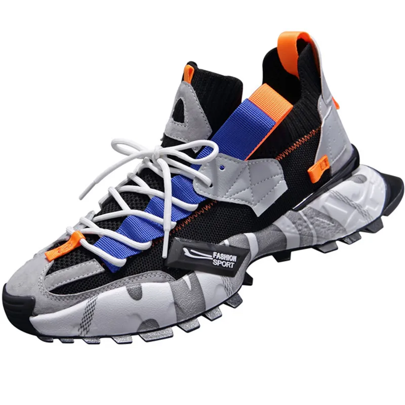 

Dropshipping Custom Logo Colorful Leather Street Style Chunky Men Sneakers New Fashion Men's Shoes Trainers Male Footwear